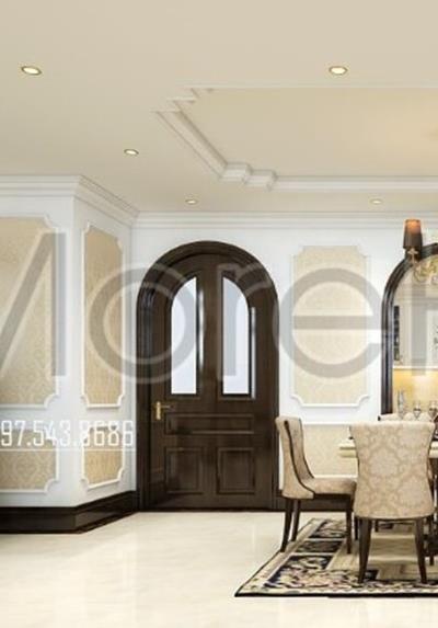  Cửa gỗ óc chó tại chung SKYLINE Văn Quán